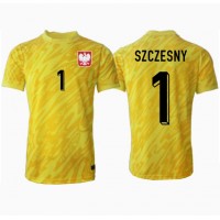 Camiseta Polonia Wojciech Szczesny #1 Portero Primera Equipación Replica Eurocopa 2024 mangas cortas